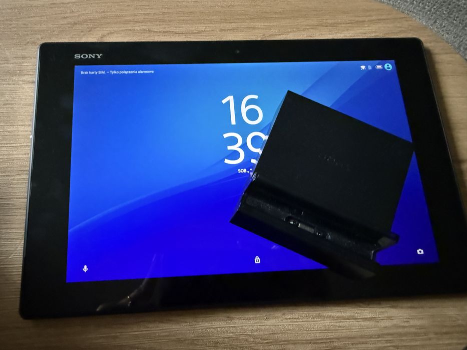 Tablet sony xperia z ladowarka stojaca