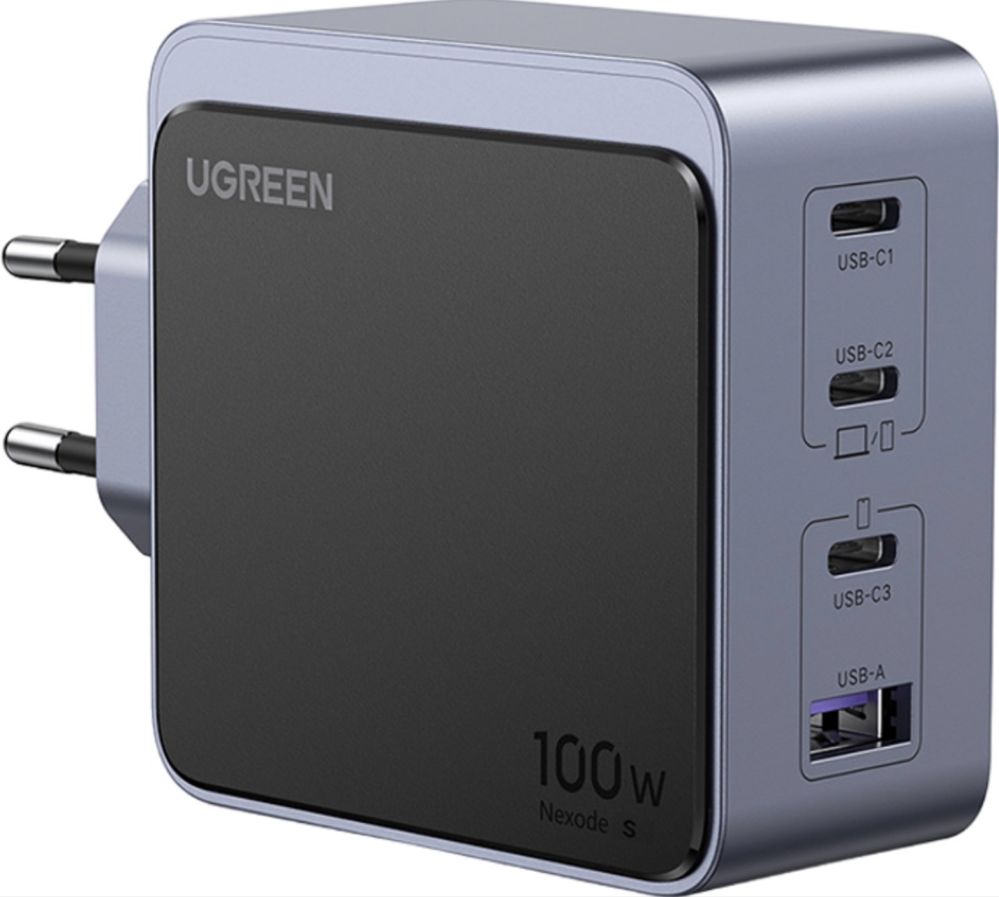 Мережевий зарядний пристрій Ugreen X565 Nexode Air USB-A+3xUSB-C 100W