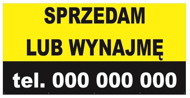 Baner2m x 1m Sprzedam