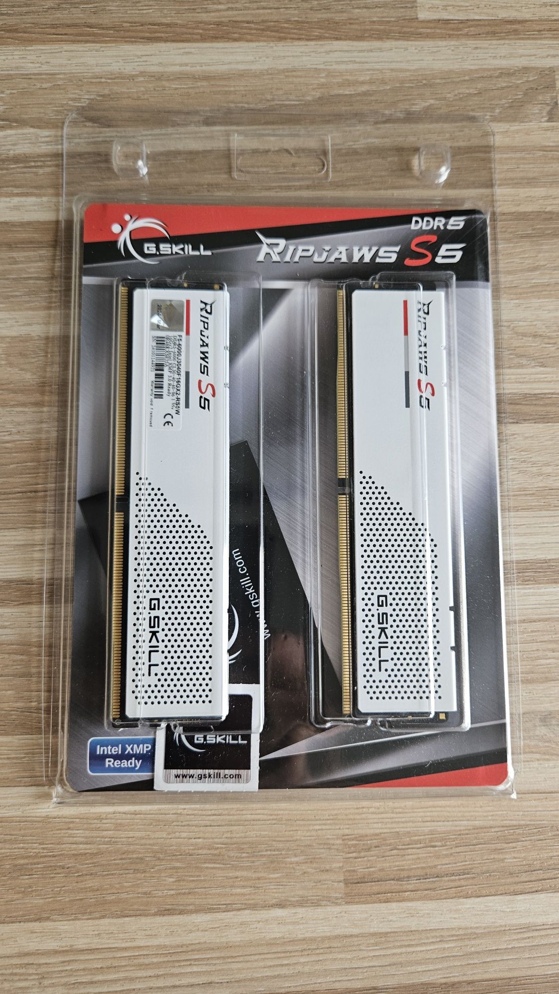 Pamięć RAM G.SKILL Ripjaws S5 32GB 6000MHz biała ddr5
