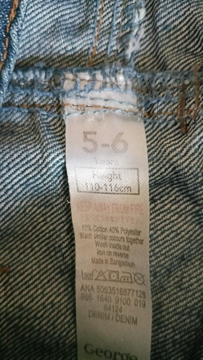 Mini spódniczka jeansowa rozm. 110-116 (5-6 lat)