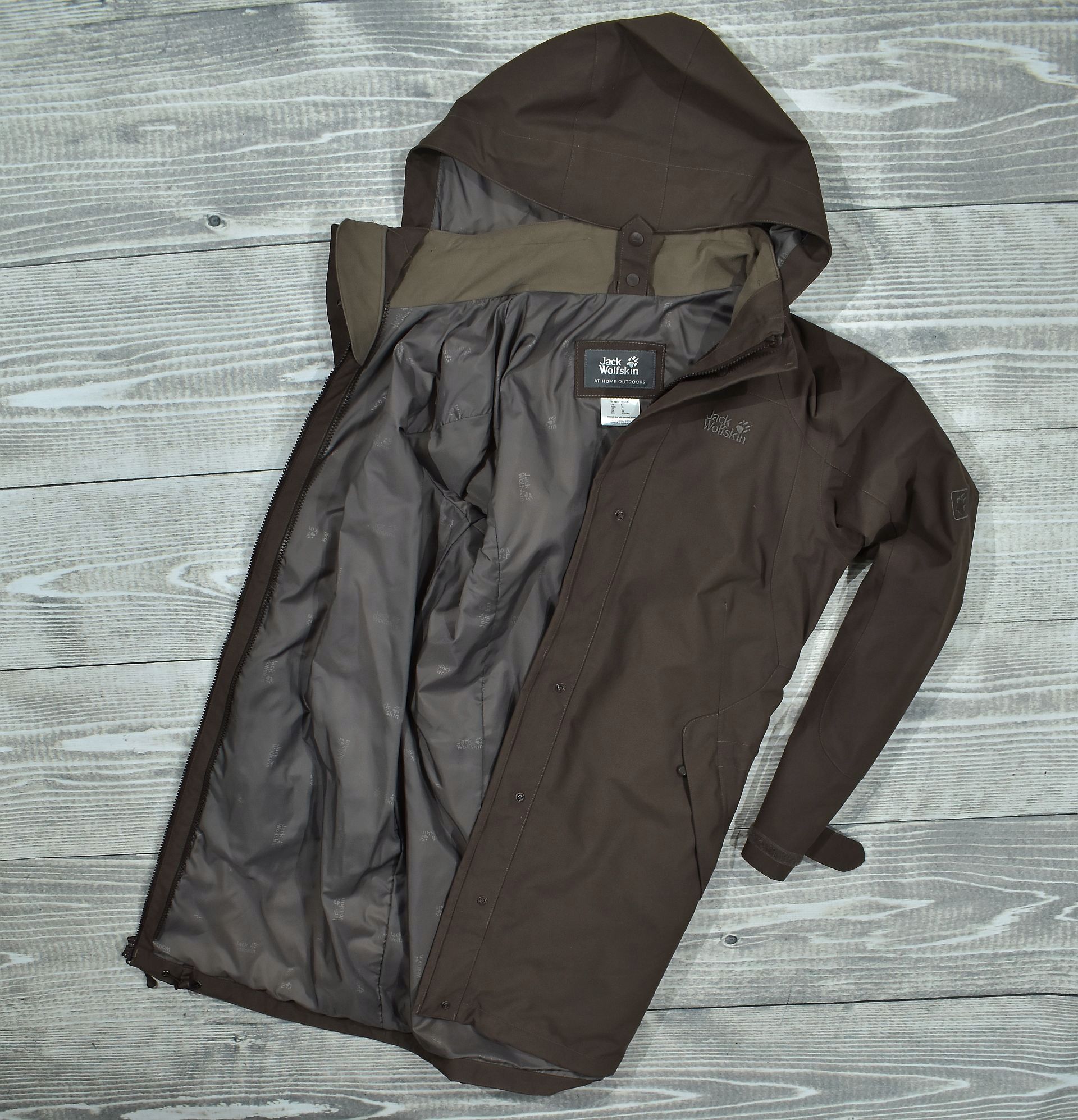 JACK WOLFSKIN Damski Lekki Płaszcz Parka Proof / L