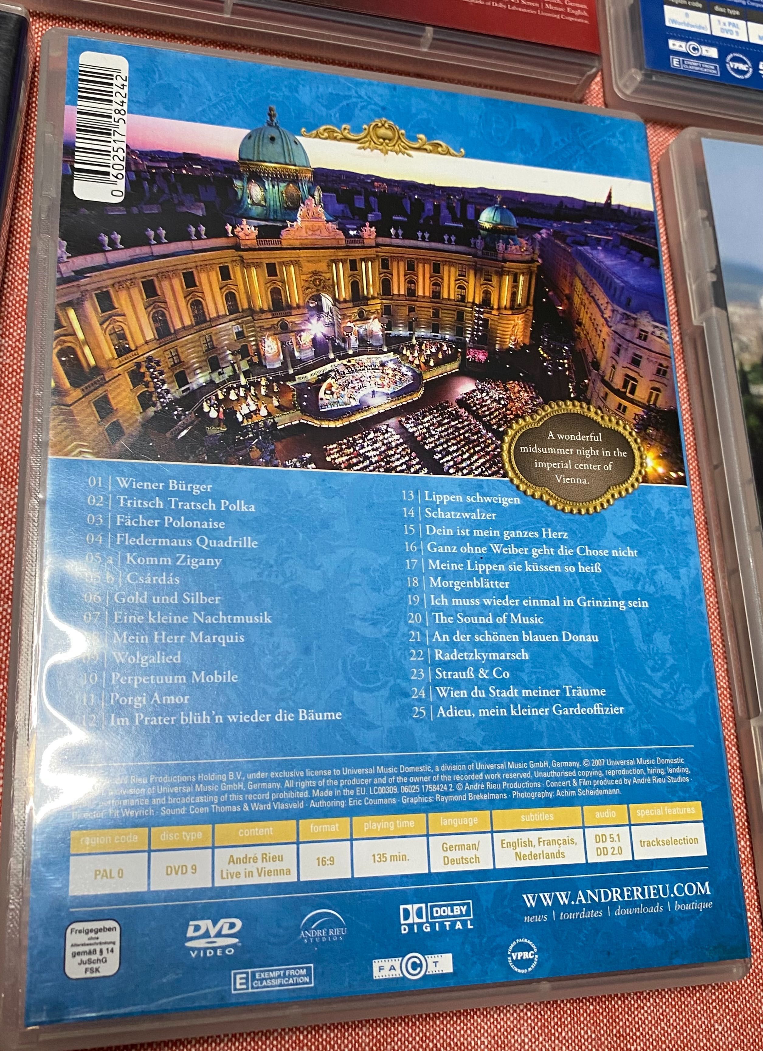 7 DVD André Rieu (como novos)