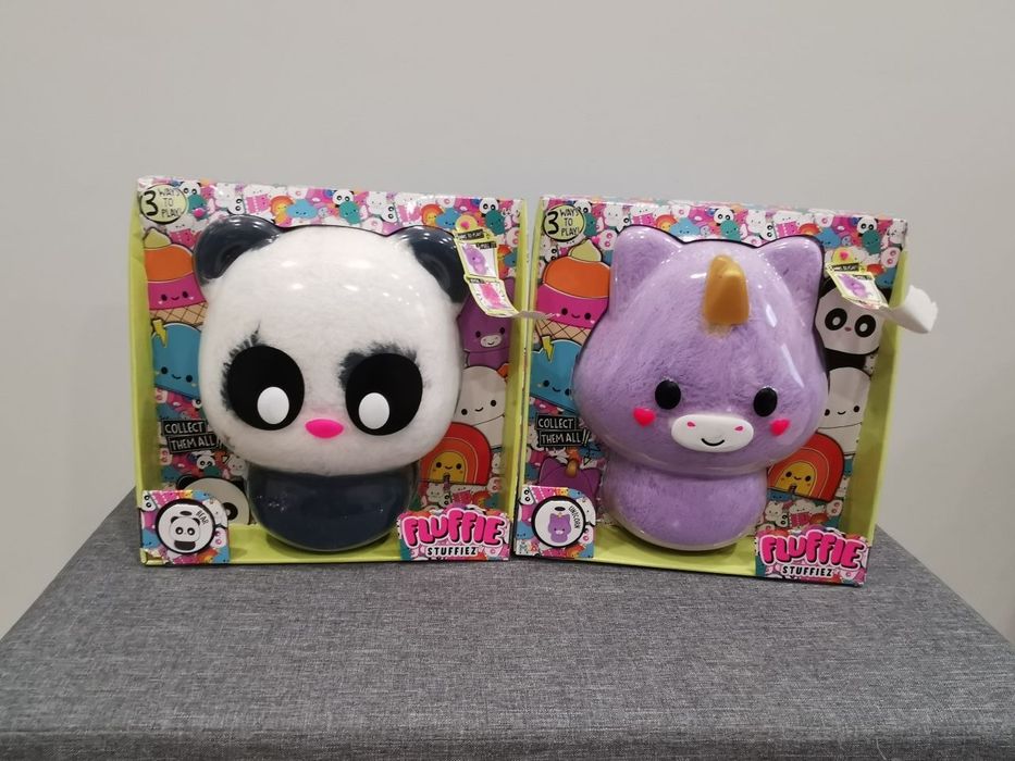 Fluffie Stuffiez М'яка іграшка-антистрес Пандa, єдиноріг морозиво, боб