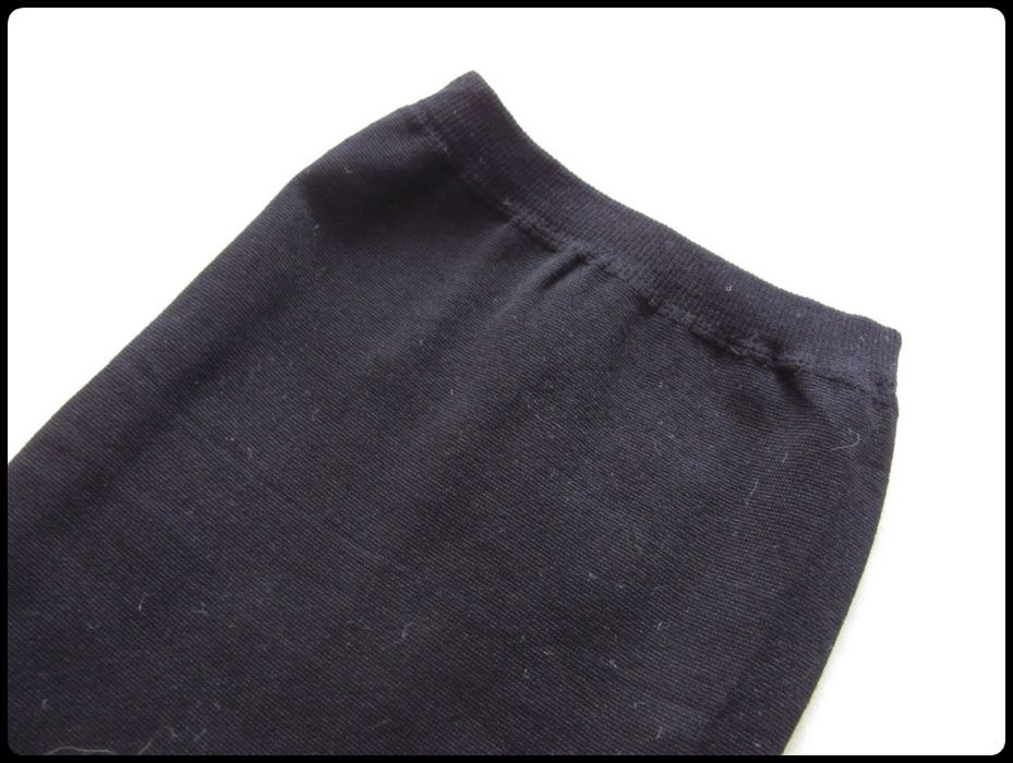 Czarne legginsy rajstopowe 3/4 rozmiar 34 XS