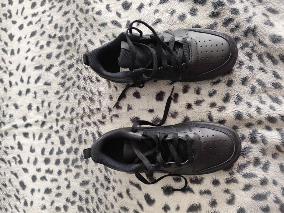 Buty Nike Court Borough Low  2 (GS) Czarne Nowe
