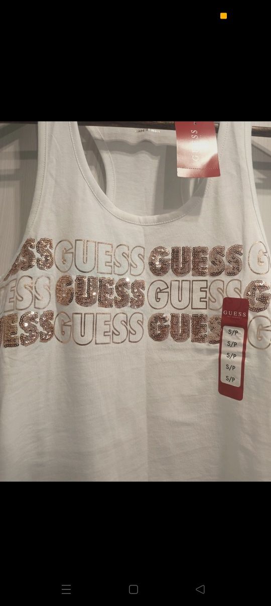 Guess koszulka damska na ramiączkach rozm S