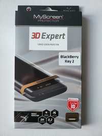 Szkło hartowane Blackberry Key 2 0,2mm 3h markowe cały komplet