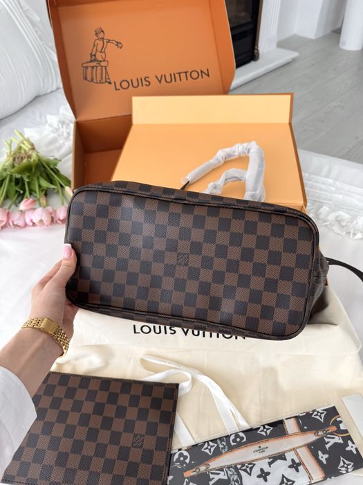 Сумка шопер Louis Vuitton Neverfull жіноча женская сумочка луи витон