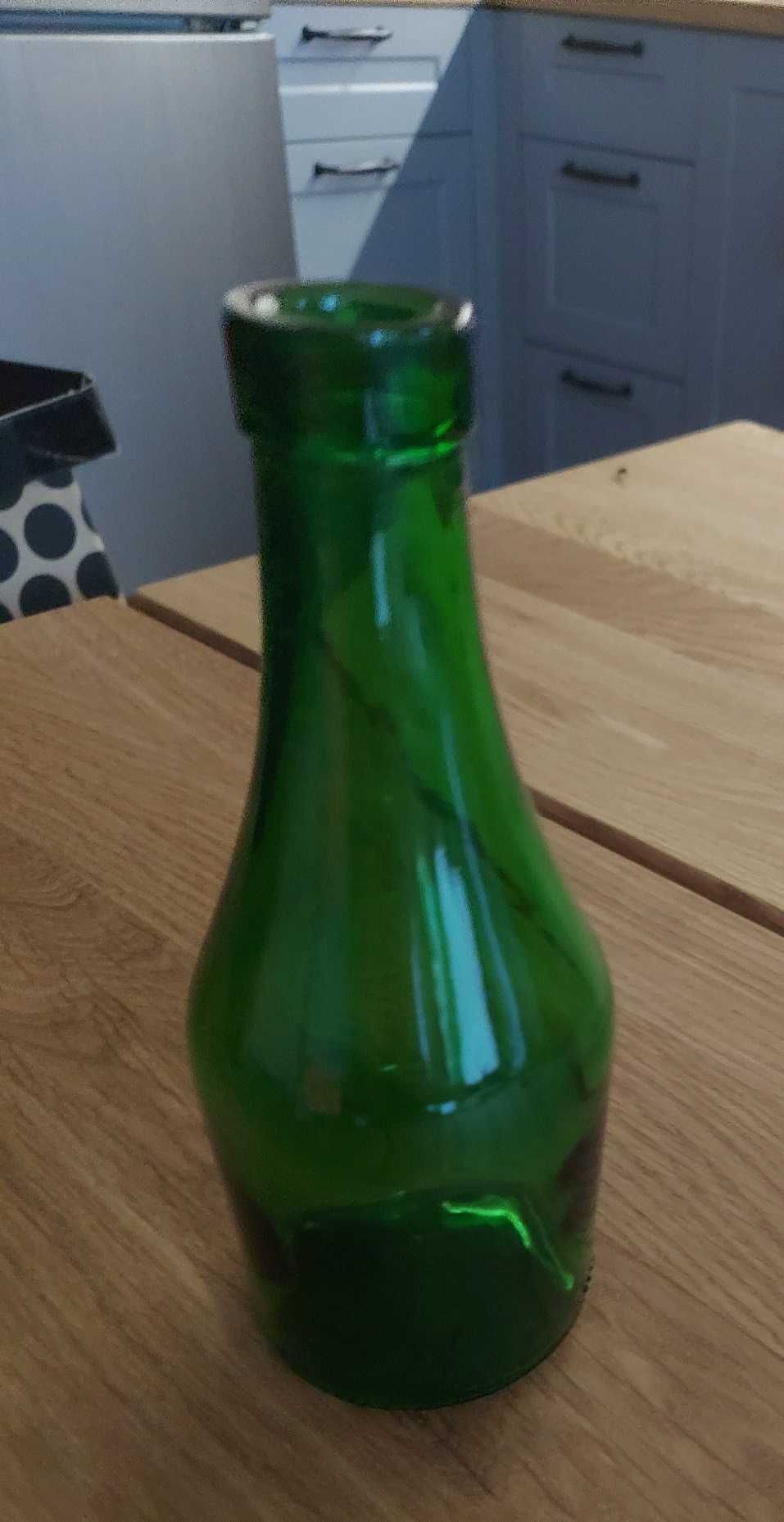 Butelka ozdobna zielona mała