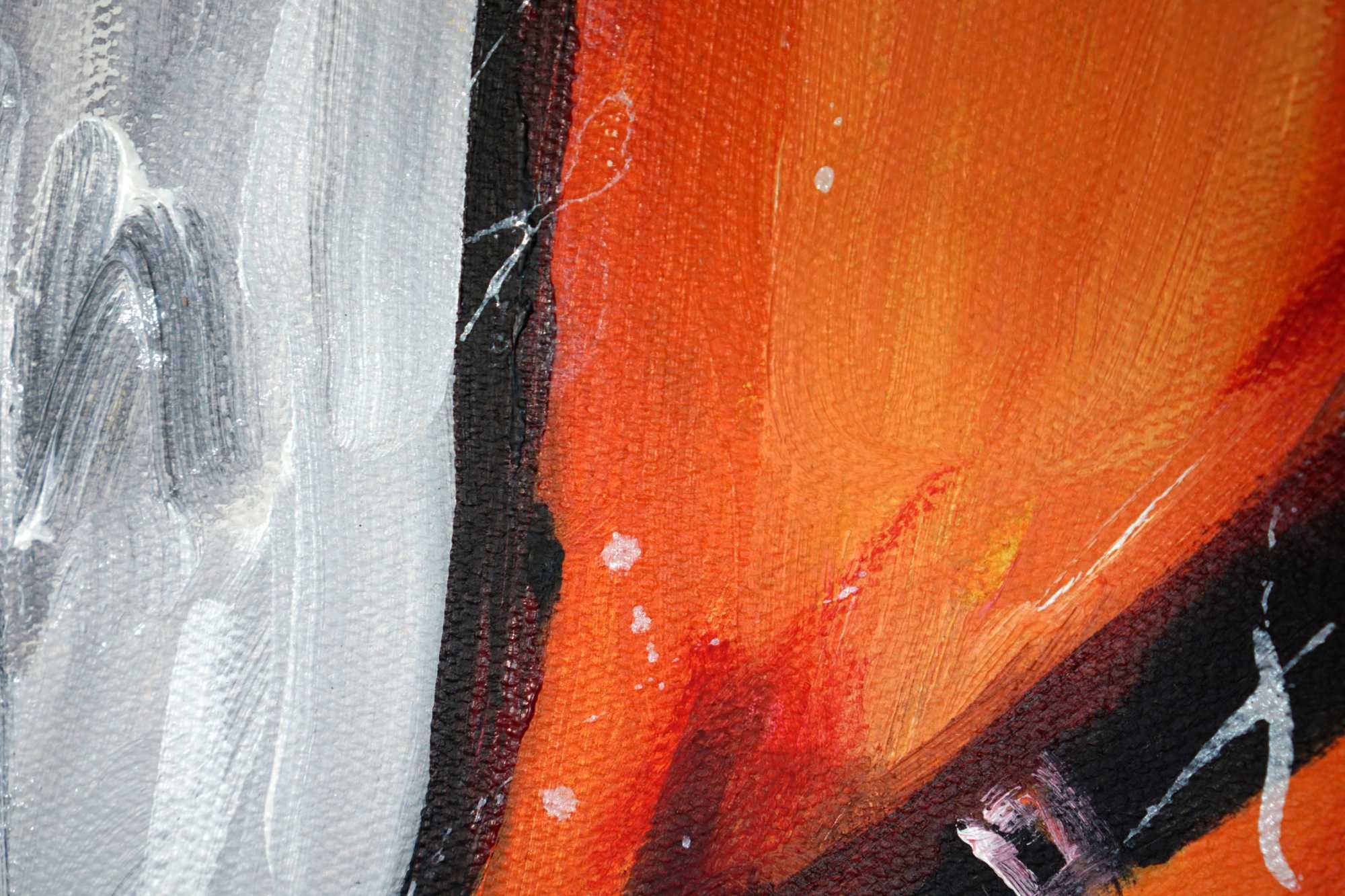 Obraz olejny 70x100 duży subtelny akt portret oryginalny street art