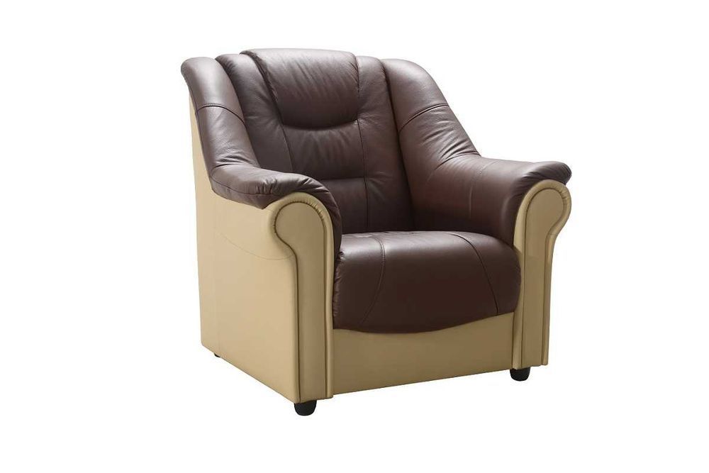 Fotel ze skóry naturalnej "KAROL" skóra naturalna PRODUCENT