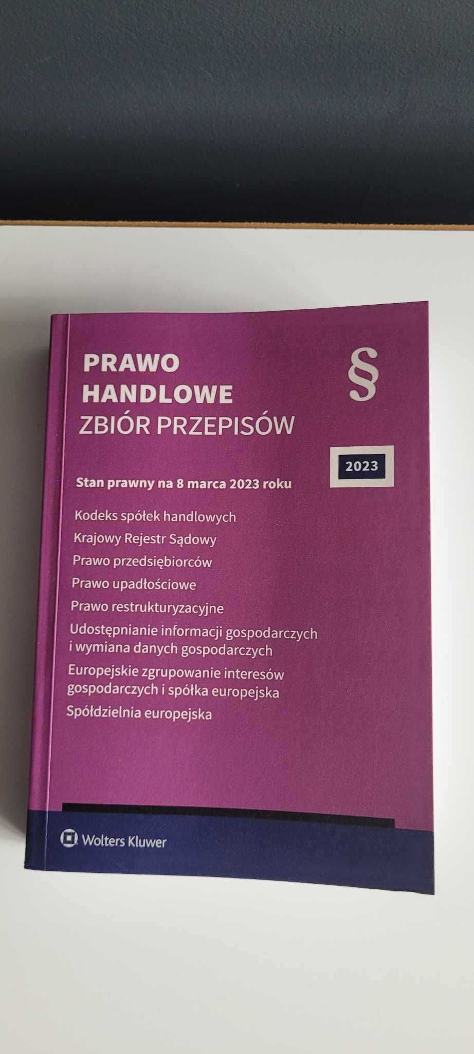 Sprzedam książkę Prawo Handlowe Zbiór przepisów 2023 r. Wolters Kluwer