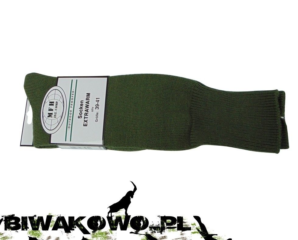 skarpety wojskowe  extrawarm Green 45-47