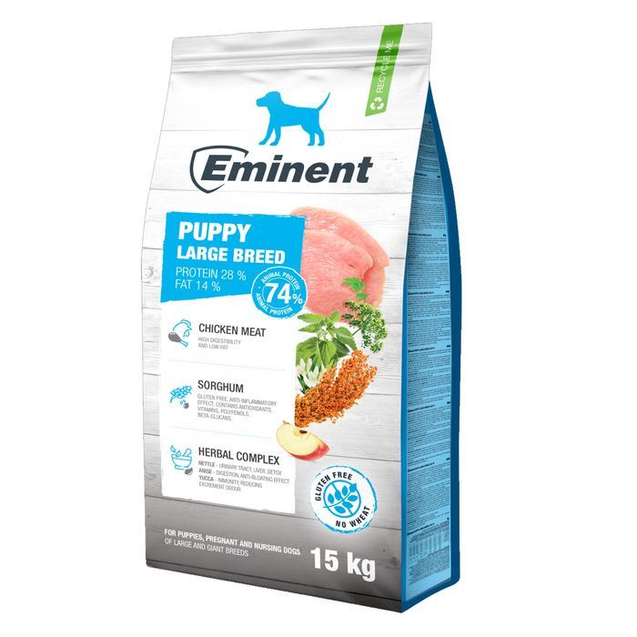 Eminent Puppy Large Breed 28/14 15kg - ulepszona receptura