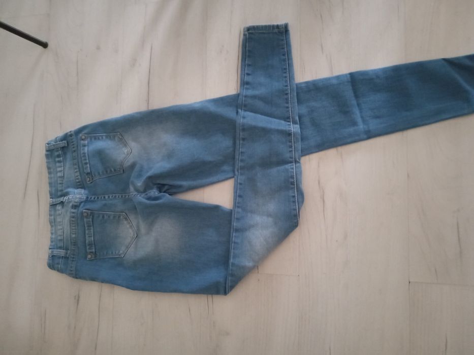 Jeansy rurki xs kwiatek