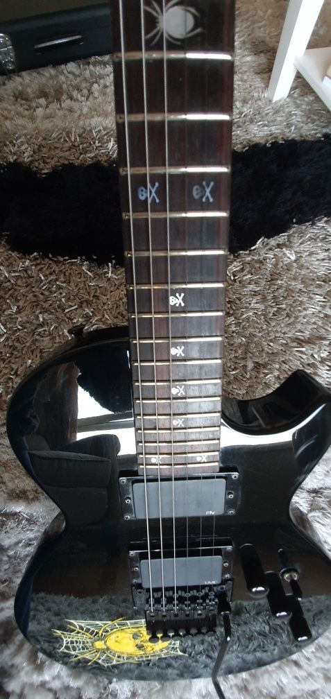 Guitarra ESP KH-3 Kirk Hammett [1990s] || Quase perfeita preservação |