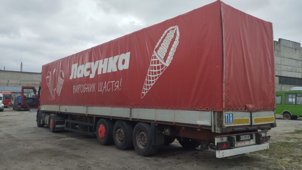 Сцепка Renault Premium 420 + полуприцеп Schmitz