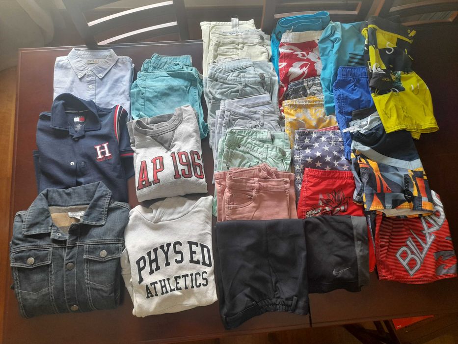 Calções de banho e de ganga