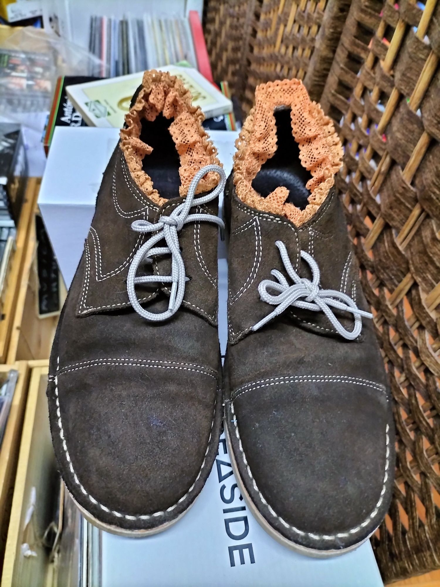 Botas castanho n 39