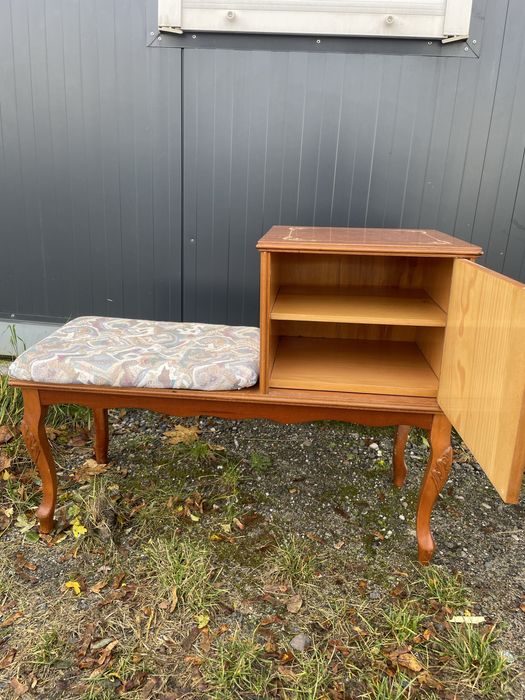 Stolik telefoniczny Szafka na buty korytarz stylowa intarsja