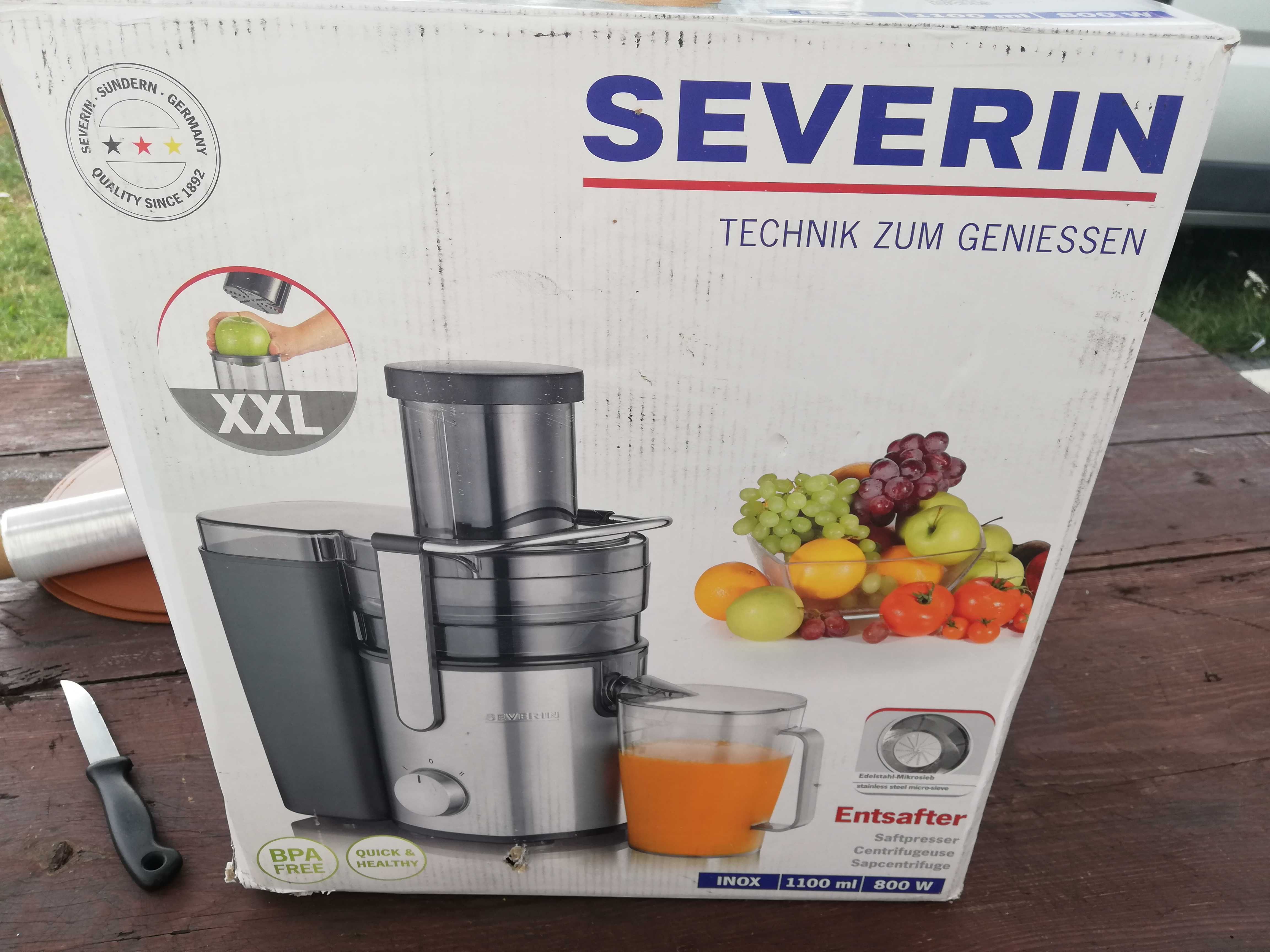 Sokowirówka Severin ES 3570 srebrny/szary 800 W