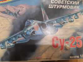 Сборная модель самолета  СУ-25 с допами 1\72
