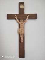 Krzyż drewniany rzeźbiony.pasyjka,krucyfiks