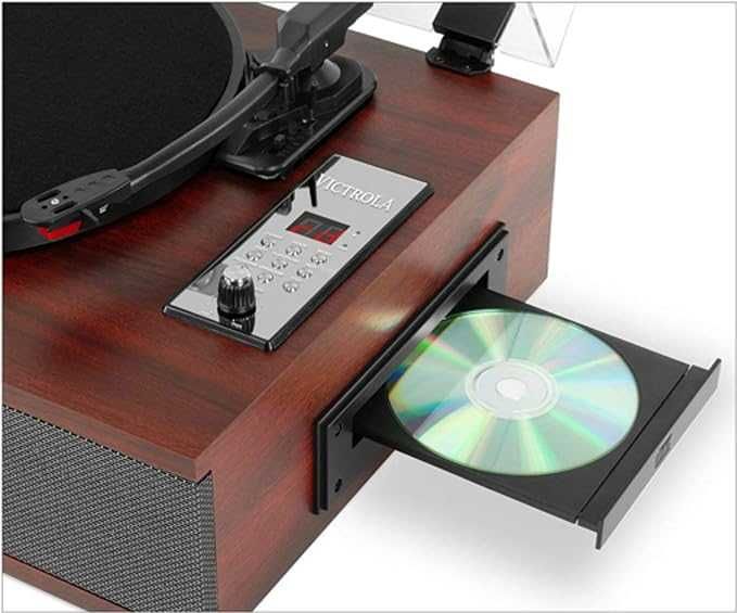 Gramofon Victrola VTA-60 odtwarzacz CD Radio FM Bluetooth AUX Retro