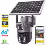 Kamera Solarna Obrotowa 8MP Podwójny Obiektyw IP66 na Kartę SIM 4G