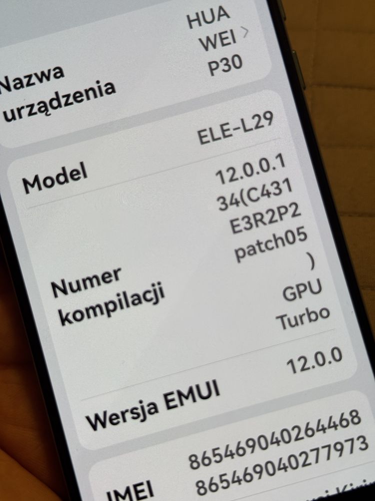 Huawei P30 ELE-L29