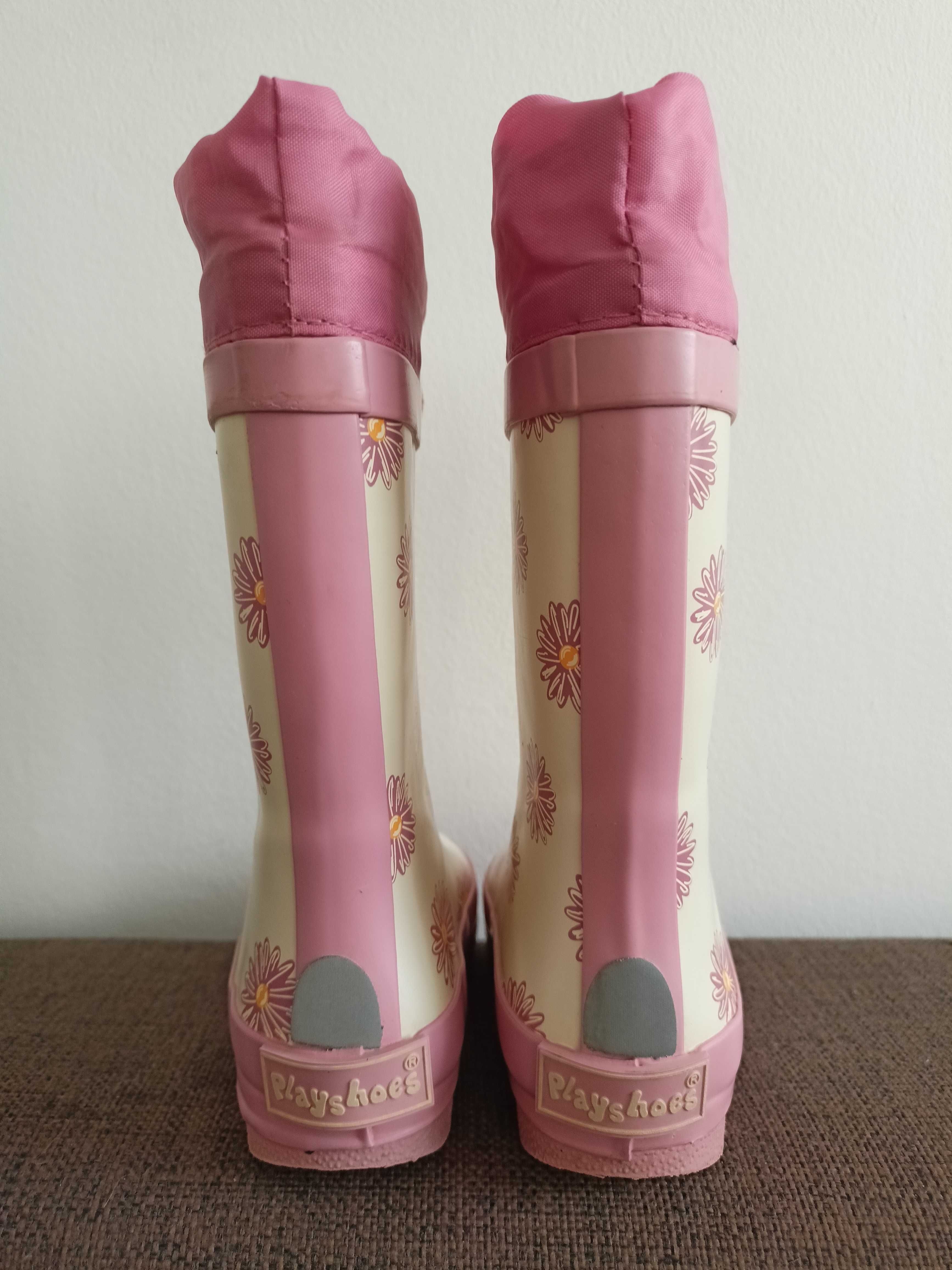 Kalosze dziecięce ze ściągaczem Playshoes Barefoot Rozmiar 24