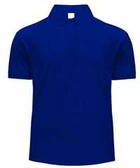 polo krótki rękaw kolor Royal blue ciemny niebieski r. M; L