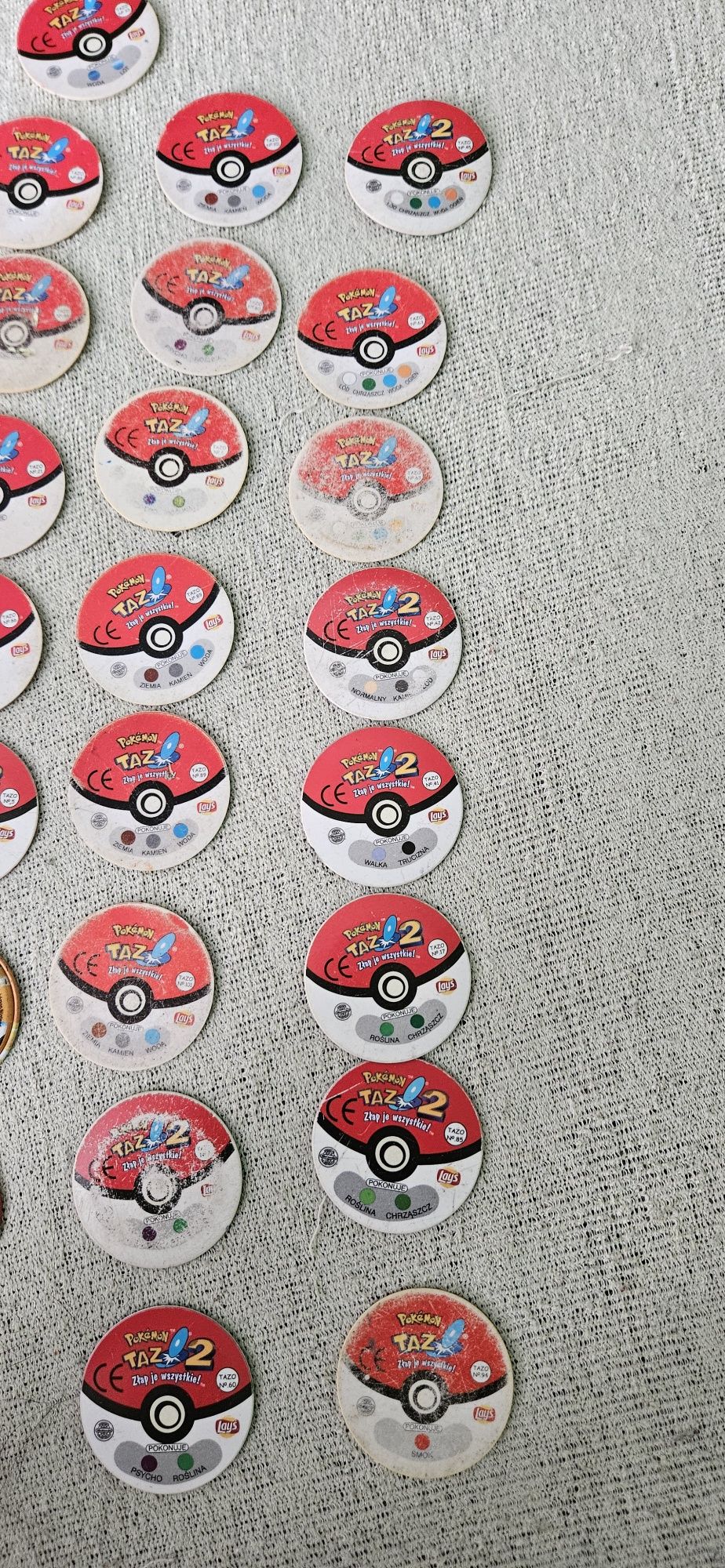 Pokemon tazo zestaw