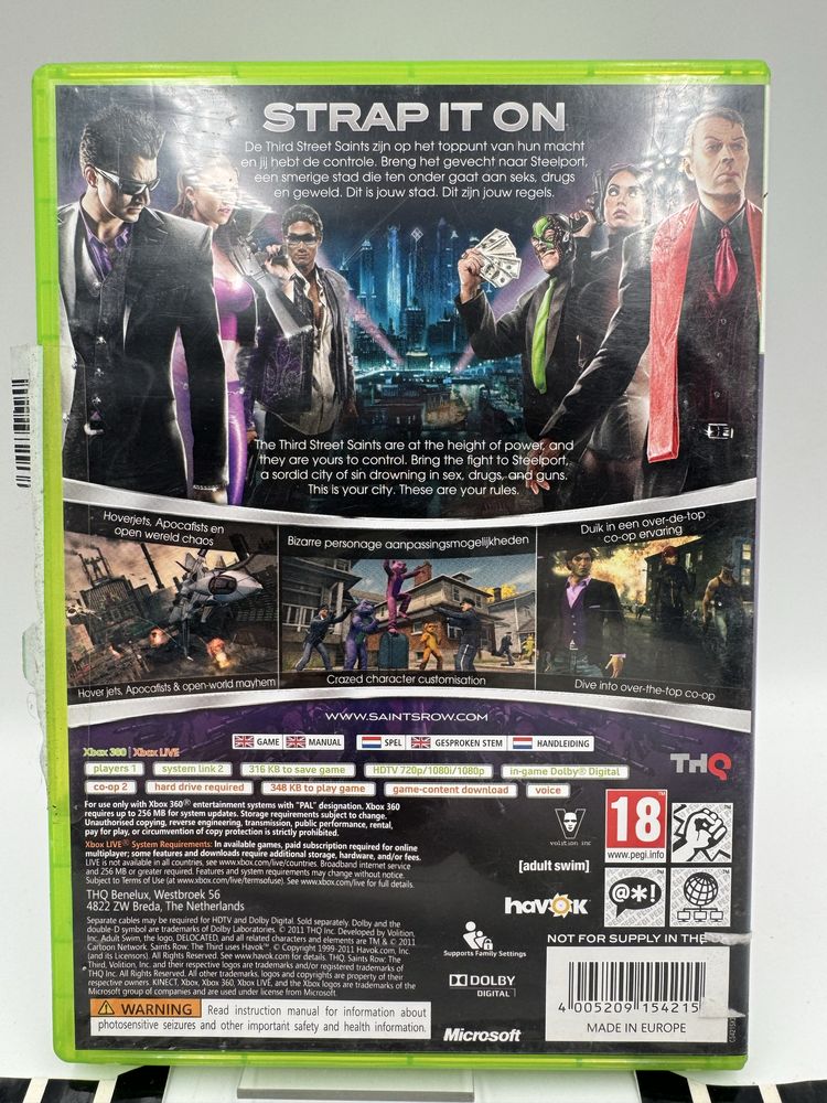 Saints Row the Third Xbox 360 Gwarancja