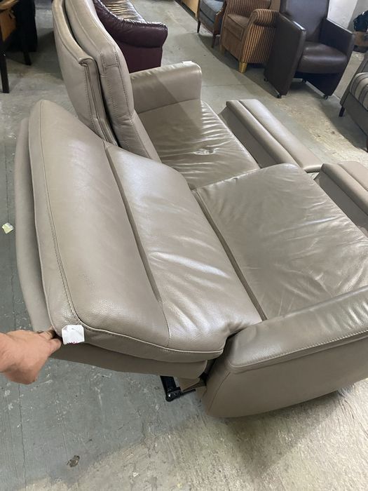 Sofa kanapa z funkcją relax nierozkładana skórzana wygodna FV DOWÓZ
