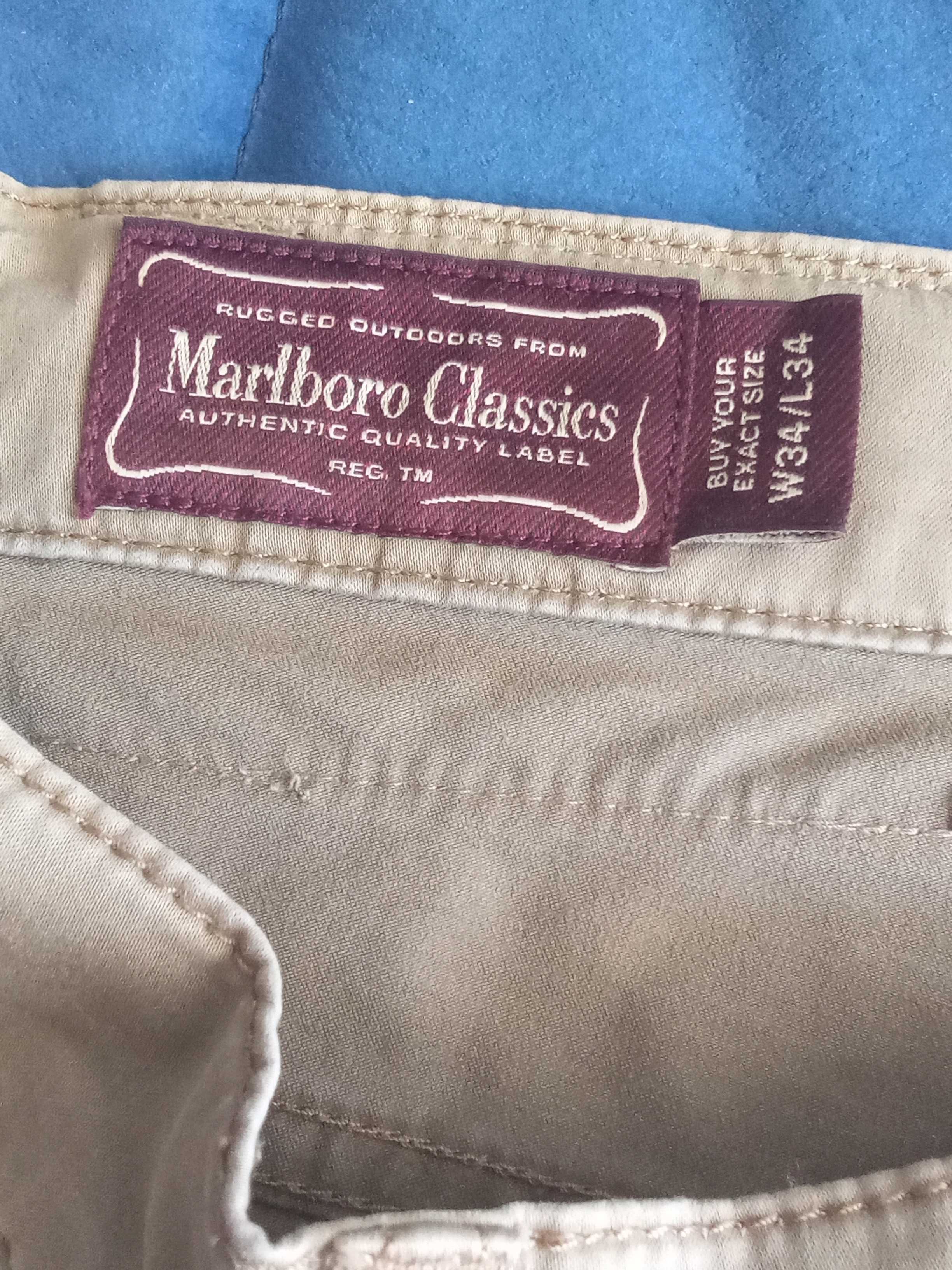 Calças beige escuro Marlboro classic