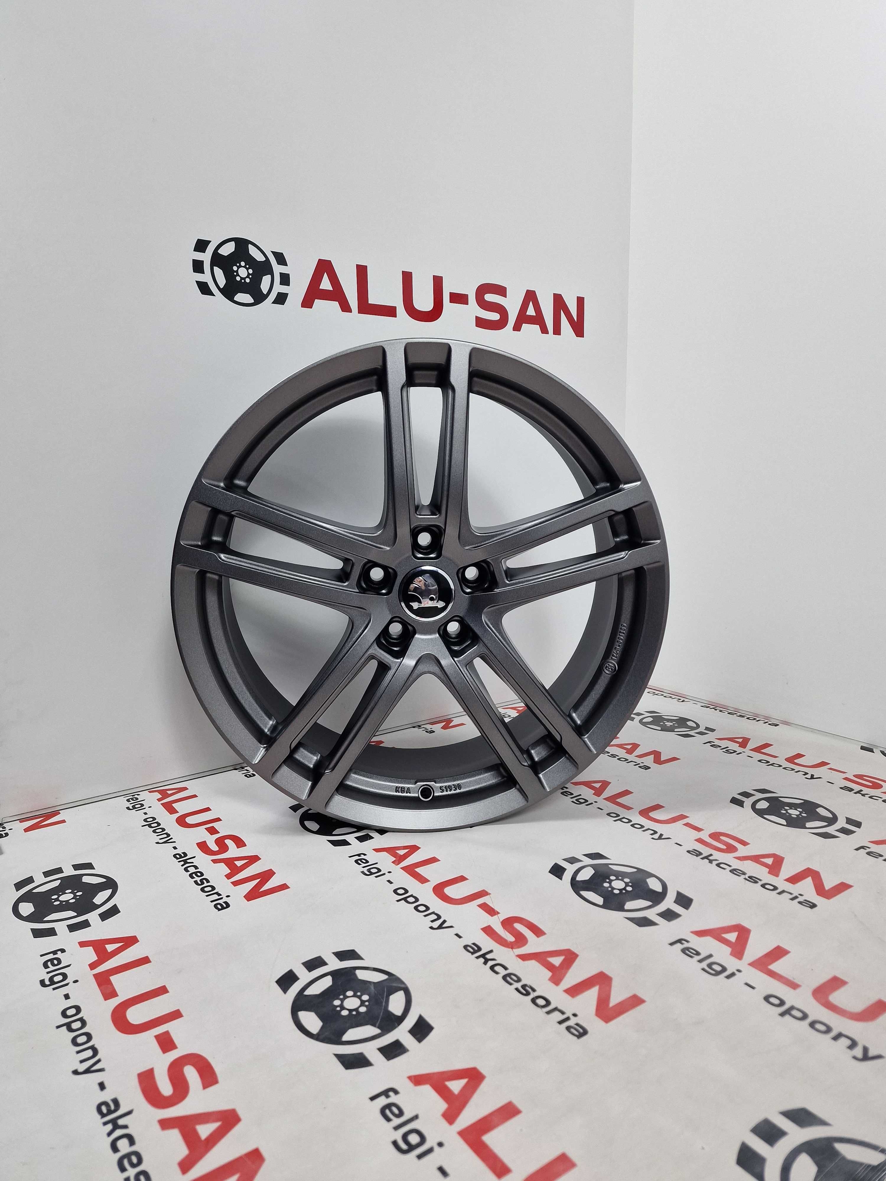 Nowe alufelgi SKODA 19" 5x112 KaroQ KodiaQ Octavia SuperB - Grafit