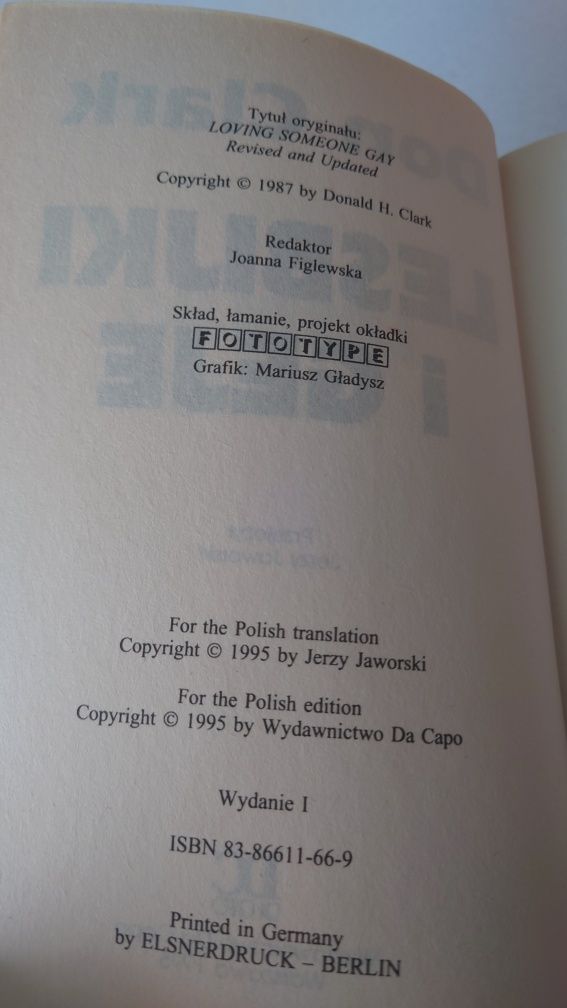 Lesbijki i geje Jak ich kochać Don Clark