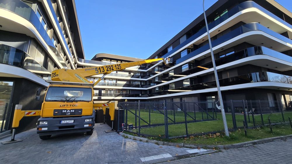 Zwyżka, prace na wysokości