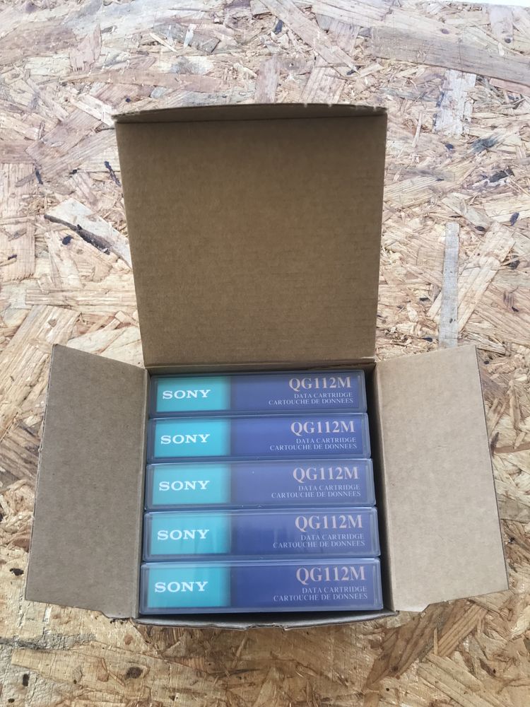 5 X Data Cartridge Sony 8mm QG112M - Novas e seladas