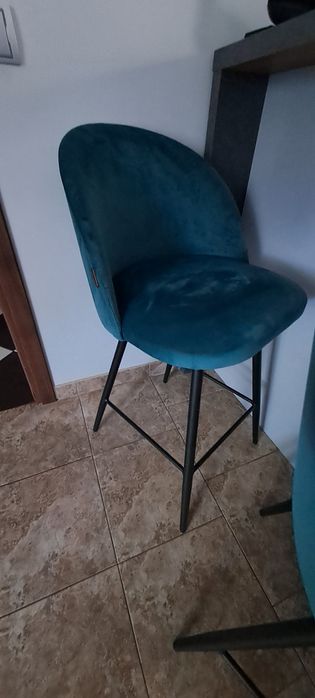 Hoker do jadalni 2szt. Butelkowa zieleń