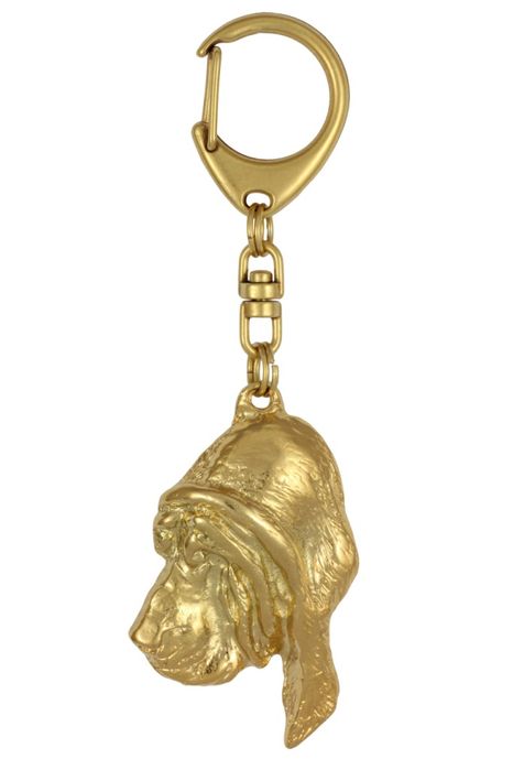Bloodhound brelok pozłacany w pudełku Art-Dog