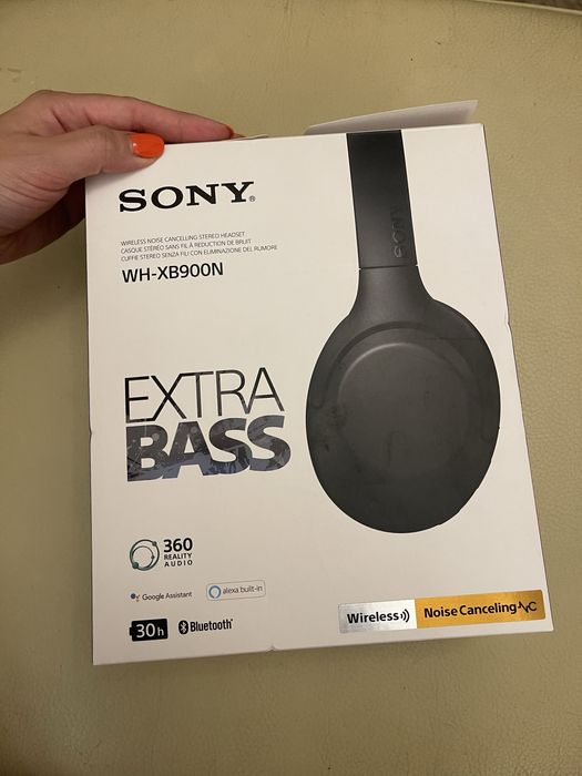 Auscultadores Bluetooth Sony WH-XB900N (como novos)