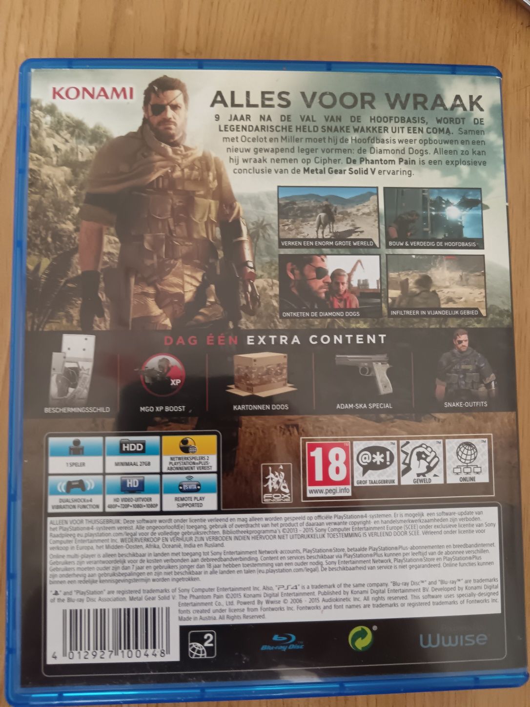 PS4- Metal Gear Solid V Phanton Pain Pain