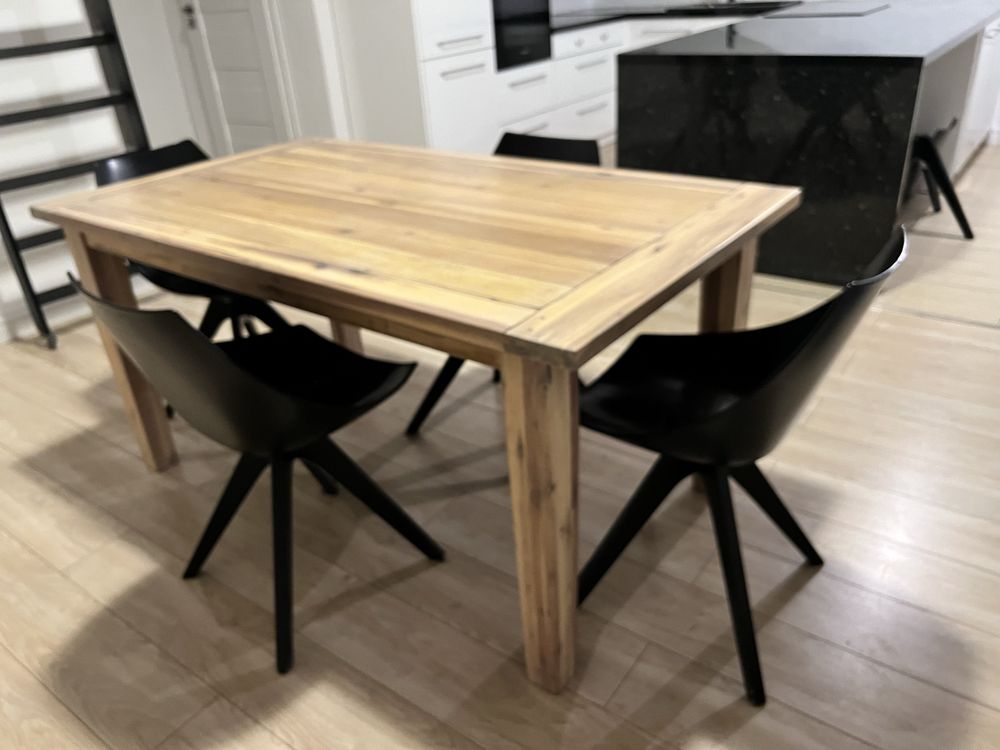 Stól drewniany - nowoczesny design , loft - fantastyczny !