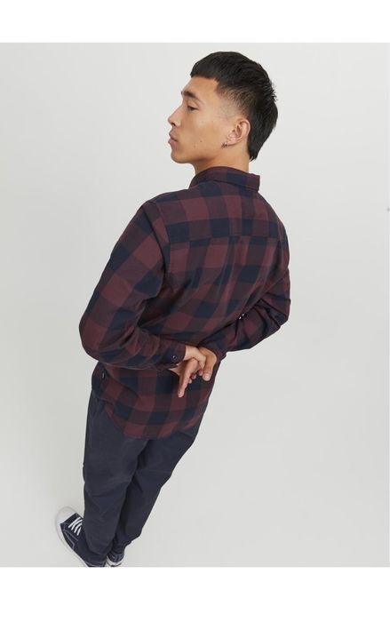 koszula Jack&Jones slim fit size M Czerwony (Port Royale/Slim Fit)