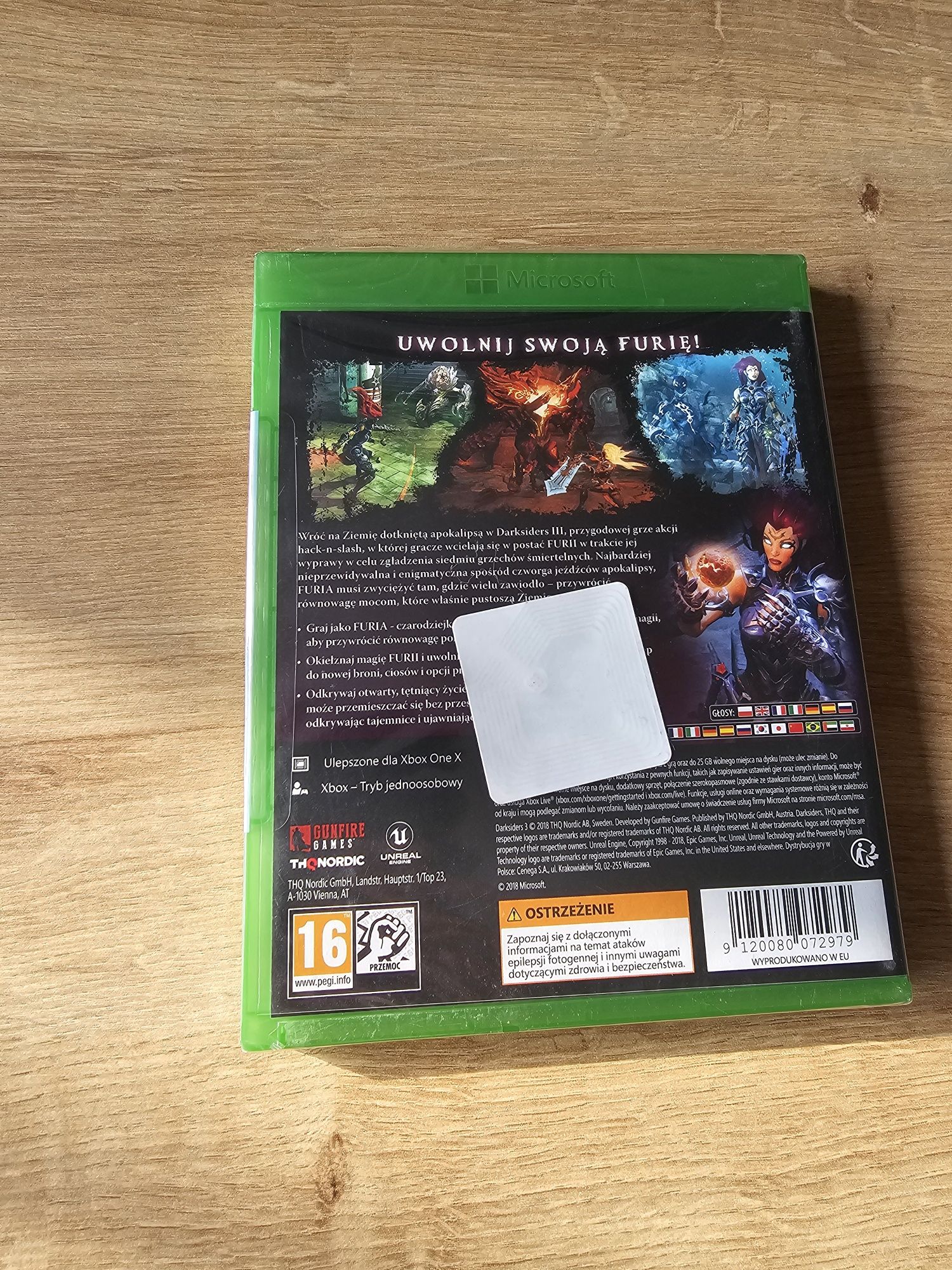 Darksiders 3 Xbox One i Xbox Series X gra nowa w folii