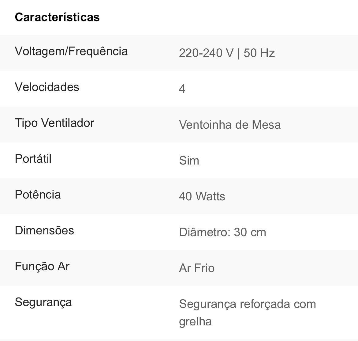 Ventoinha Rowenta como nova
