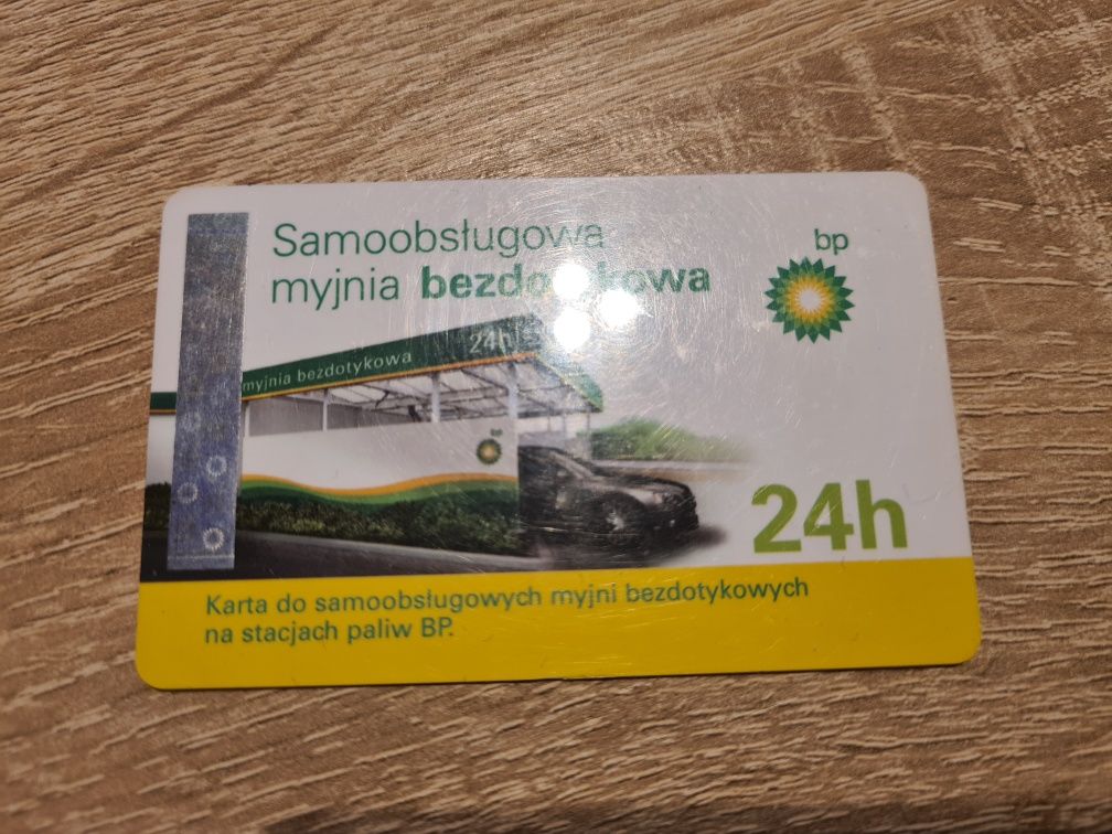 Karta BP 220 zł GRATIS -  przedpłacona 670 zł na myjnie bezdotykową BP